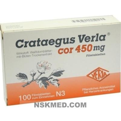 CRATAEGUS VERLA Cor 450 mg Filmtabletten 100 St