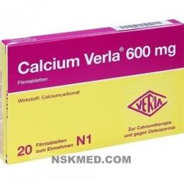 Кальций Верла (CALCIUM VERLA) 600 mg Filmtabletten 20 St