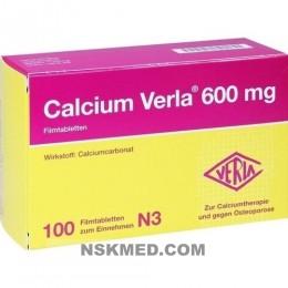 Кальций Верла 600 мг таблетки покрытые оболочкой (CALCIUM VERLA 600 mg Filmtabletten) 100 St