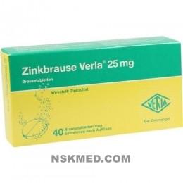 ZINKBRAUSE Verla 25 mg Brausetabletten 40 St