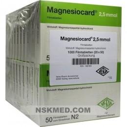 MAGNESIOCARD 2,5 mmol Filmtabletten 20X50 St