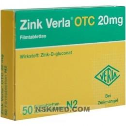 ZINK VERLA OTC 20 mg Filmtabletten 50 St