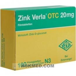 ZINK VERLA OTC 20 mg Filmtabletten 100 St