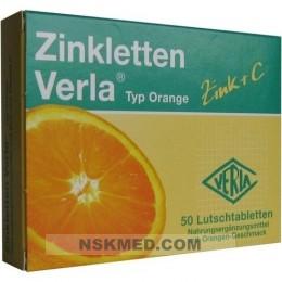 Цинклеттен пастилки со вкусом апельсина (ZINKLETTEN Verla Orange Lutschtabletten) 50 St