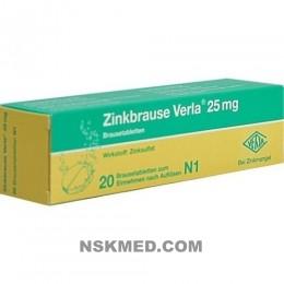 ZINKBRAUSE Verla 25 mg Brausetabletten 20 St