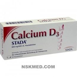 CALCIUM D3 STADA 600 mg/400 I.E. Kautabletten 50 St