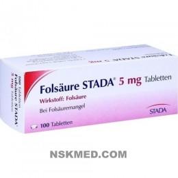 FOLSÄURE STADA 5 mg Tabletten 100 St