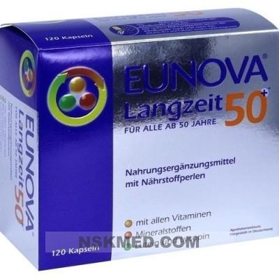 Эунова долгосрочная 50+ витамины для людей старше 50 лет капсулы (EUNOVA Langzeit 50+ Kapseln) 120 St