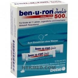 BEN-U-RON direkt 500 mg Granulat Erdbeer/Vanille 10 St