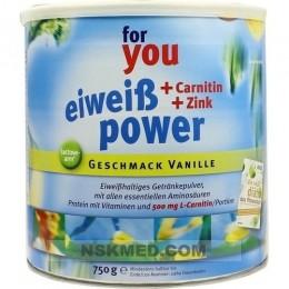 FOR YOU Eiweiß Power Vanille 750 g