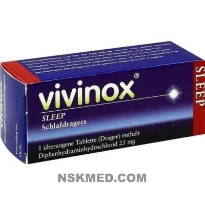 Вивинокс Слип средство от бессонницы драже-таблетки (VIVINOX Sleep Schlafdragees überzogene Tab.) 50 St