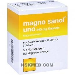 MAGNO SANOL uno 245 mg Hartkapseln 50 St