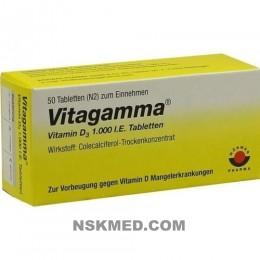 Витагамма витамин Д3 (VITAGAMMA Vitamin D3) 1.000 I.E. Tabletten 50 St
