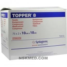 TOPPER 8 Kompr.10x10 cm steril 75X2 St