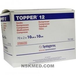 TOPPER 12 Kompr.10x10 cm steril 70X2 St