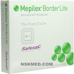 Мепилекс Бордер Лайт повязка стерильная самоклеящаяся (MEPILEX Border Lite Schaumverb.) 7,5x7,5 cm steril 5 St