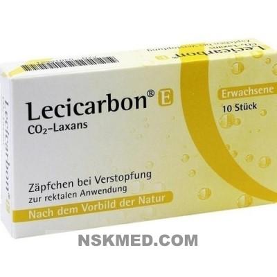 Лецицарбон суппозитории ректальные для взрослых (LECICARBON E CO2 Laxans Erwachsenensuppositorien) 10 St