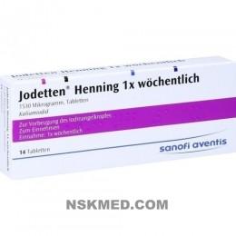 JODETTEN Henning 1x wöchentlich Tabletten 14 St