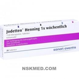 JODETTEN Henning 1x wöchentlich Tabletten 28 St