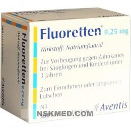 Флюореттен (FLUORETTEN) 0,25 mg Tabletten 300 St