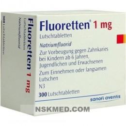 Флюореттен (FLUORETTEN) 1,0 mg Tabletten 300 St
