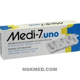 MEDI 7 uno Medikamentendosierer für 7 Tage weiß 1 St