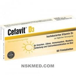 Цефавит D3 таблетки покрытые оболочкой (CEFAVIT D3 Filmtabletten) 60 St
