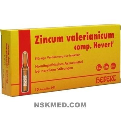 ZINCUM VALERIANICUM COMP.Hevert Ampullen 10 St