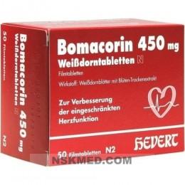 Бомакорин таблетки (BOMACORIN) 450 mg Weißdorntabl. N Filmtabletten 50 St