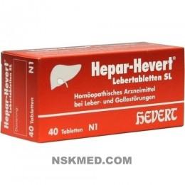HEPAR HEVERT Lebertabletten SL 40 St