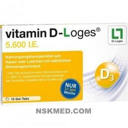 Витами D-логес 5600МЕ жевательные таблетки (VITAMIN D-Loges 5.600 I.E. Kautabletten) 15 St