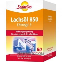 SANHELIOS Lachsöl 850 Omega-3 Kapseln 80 St