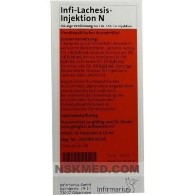 INFI LACHESIS Injektion N 10X1 ml