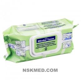 Микробак салфетки для дезинфекции, без спирта (MIKROBAC Tissues) 80 St