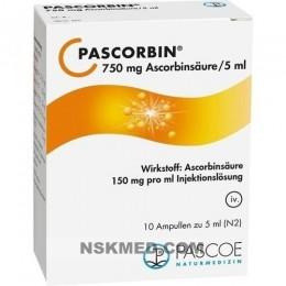 Паскорбин (аскорбиновая кислота) (PASCORBIN) Injektionslösung 10X5 ml