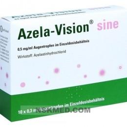 Азела-Вижион 0,5 мг/мл капли глазные (AZELA-Vision sine 0,5 mg/ml Augentr.i.Einzeldosis.) 10X0.3 ml