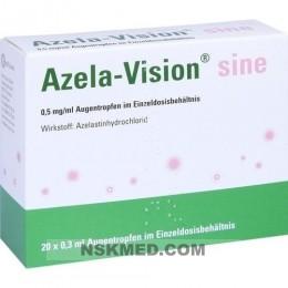 Азела-Вижион 0,5 мг/мл капли глазные (AZELA-Vision sine 0,5 mg/ml Augentr.i.Einzeldosis.) 20X0.3 ml
