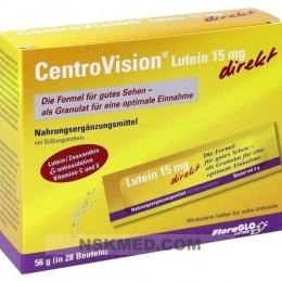 CENTROVISION Lutein 15 mg direkt Granulat 28 St
