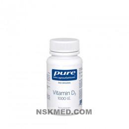 PURE ENCAPSULATIONS Vitamin D3 1000 I.E. Kapseln 60 St