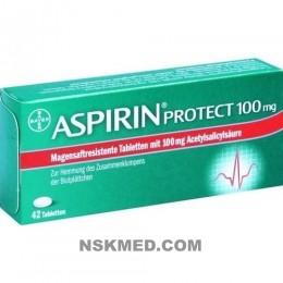 Аспирин Протект таблетки с энтеросолюбильным покрытием (ASPIRIN Protect) 100 mg magensaftres.Tabletten 42 St