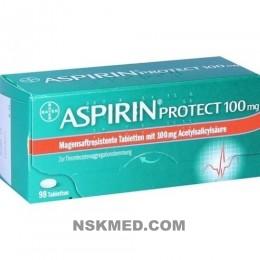 Аспирин Протект таблетки с энтеросолюбильным покрытием (ASPIRIN Protect) 100 mg magensaftres.Tabletten 98 St