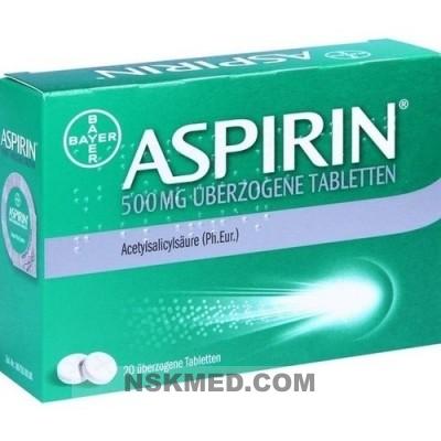 Аспирин таблетки шипучие (ASPIRIN) 500 mg überzogene Tabletten 20 St