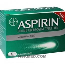Аспирин таблетки шипучие (ASPIRIN) 500 mg überzogene Tabletten 40 St