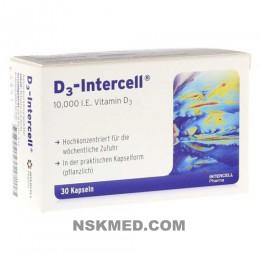Витамин D3 (холекальциферол) 10мг капсулы (D3-INTERCELL 10.000 I.E. Kapseln) 30 St