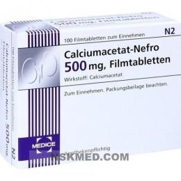Кальцимацетат Нефро (CALCIUMACETAT NEFRO) 500 mg Filmtabletten 100 St