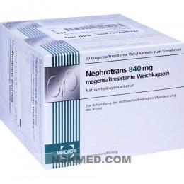 Нефротранс капсулы кишечнорастворимые (NEPHROTRANS 840 mg magensaftresistente Kapseln) 100 St