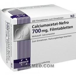 Кальцимацетат Нефро (CALCIUMACETAT NEFRO) 700 mg Filmtabletten 200 St