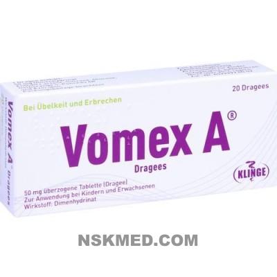 Вомекс А (VOMEX A) Dragees N 20 St