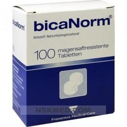 Биканорм таблетки устойчивые к воздействию желудочного сока (BICANORM magensaftresistente Tabletten) 100 St