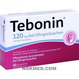 TEBONIN 120 mg bei Ohrgeräuschen Filmtabletten 60 St